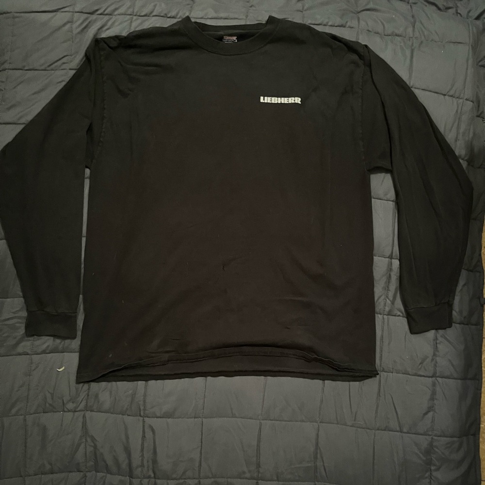 Liebherr black work longsleeve t shirt